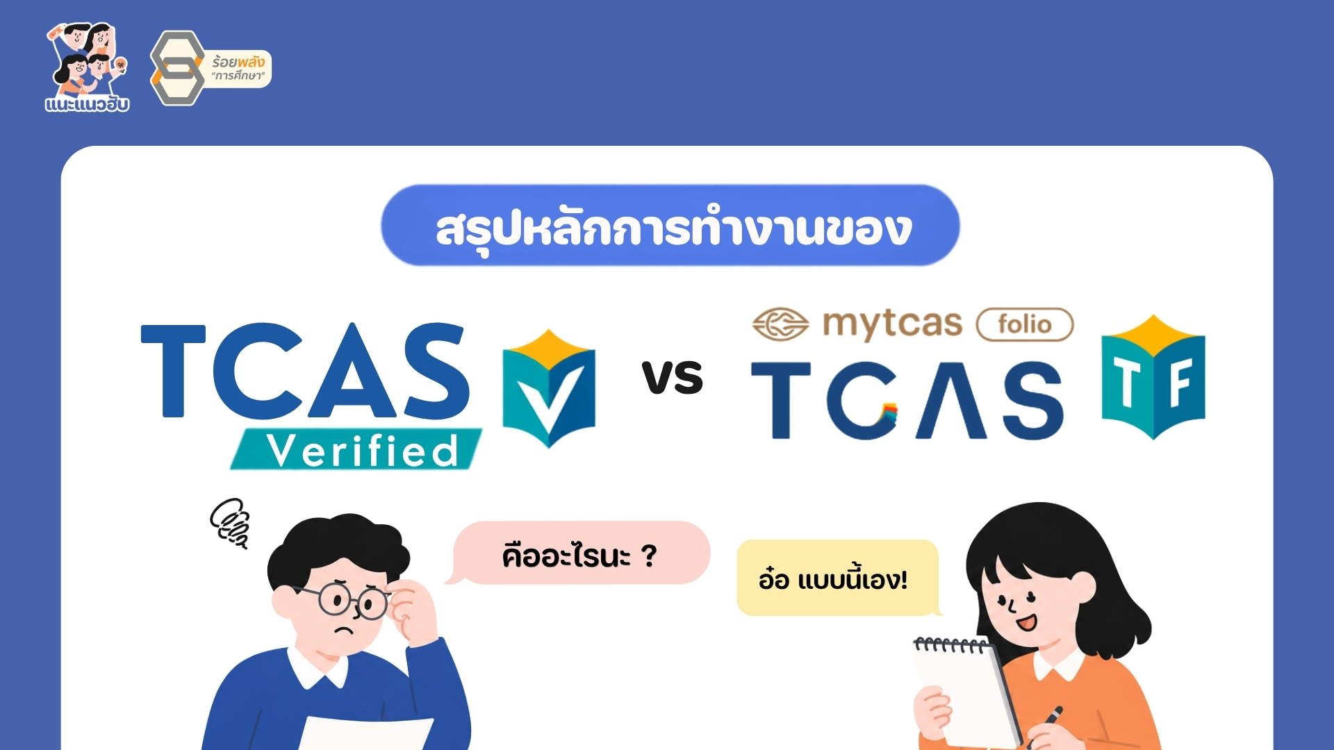 สรุปหลักการทำงานของ TCASVerified และ TCASFolio